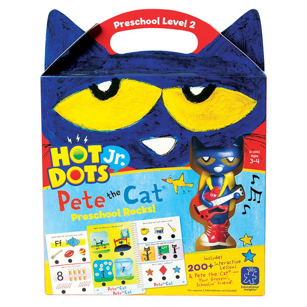 Educational Insights Hot Dots? Jr. Pete the Cat? Preschool Rocks Set 2452